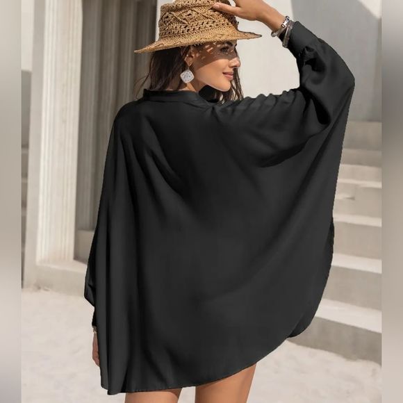 Black Lace Affair Button Shirt - Picture 4 of 8